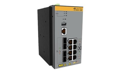 Allied Telesis AT-IE340-12GT-80 Géré L3 Gigabit Ethernet (10/100/1000) Gris