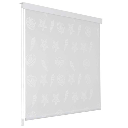 vidaXL Store roulant de douche 140x240 cm Étoile de mer