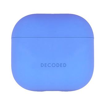 Coque pour AirPods 4 en Silicone Antichocs avec Indicateur LED Decoded Bleu - 1