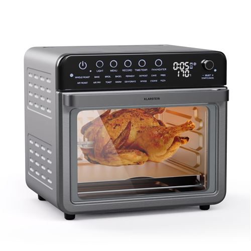 Klarstein Friteuse Air Fryer, Friteuse Sans Huile, Friteuse À Air Chaud, Airfryer 34L