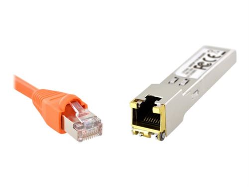 DIGITUS - Module transmetteur SFP (mini-GBIC) - GigE - 100Base-TX, 1000Base-T, 10GBase-T - SFP (mini-GBIC) / RJ-45 - jusqu'à 100 m