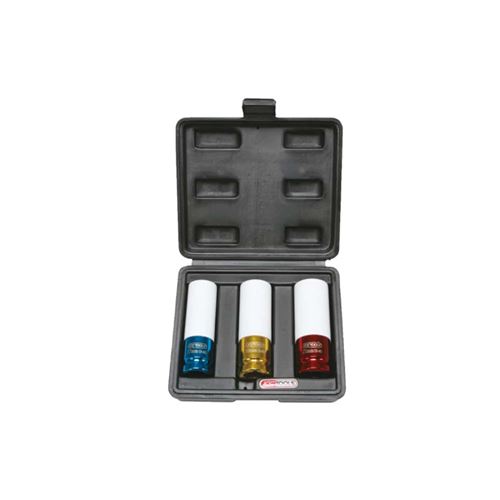 Non Communiqué Jeu De 3 Douilles À Chocs Pour Jantes Aluminium Ks Tools 17, 19, 21 Mm - 515.1005