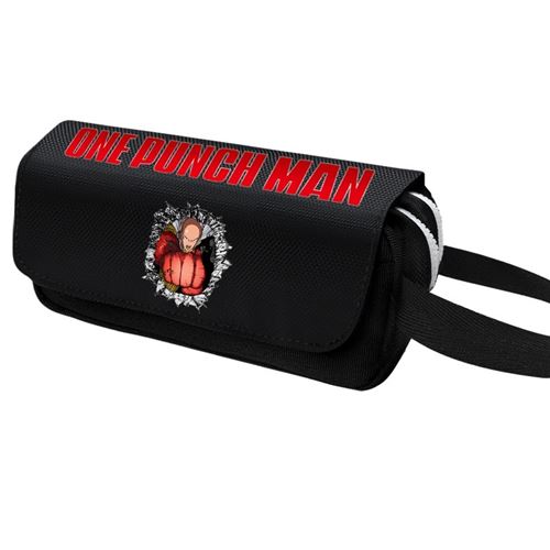 Trousse à crayon One Punch Man pour Garçon et Filles (PC5495) 20x10x5 cm Noir