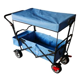 Chariot pliable avec toit bleu AB210 - 1