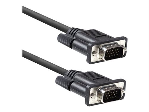 ACT - Câble VGA - HD-15 (VGA) (M) pour HD-15 (VGA) (M) - 1.8 m - moulé, vis moletées - noir