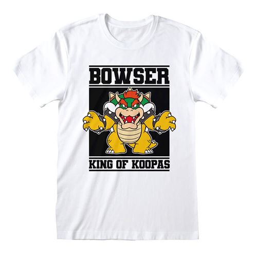 Super Mario Bowser King of Koopas ras du cou T-shirt homme: Grand