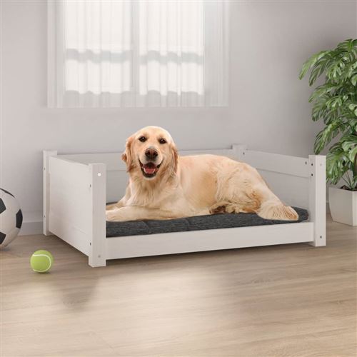 Meilleurs prix pour vidaXL Lit pour chien 75,5x55,5x28 cm Blanc