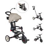Globber - Tricycle EXPLORER 4-en-1 Évolutif & Pliable Taupe