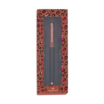 Coffret Stylo roller avec 2 recharges Bahia Léopard Oberthur - 1