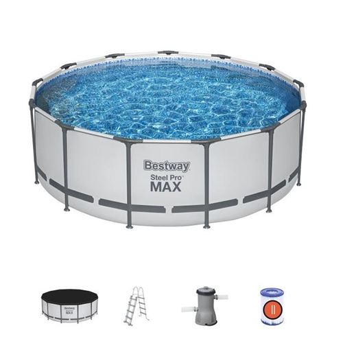 Bestway Piscine tubulaire Steel Pro Max ronde 3,96 x 1,22 m - Bestway