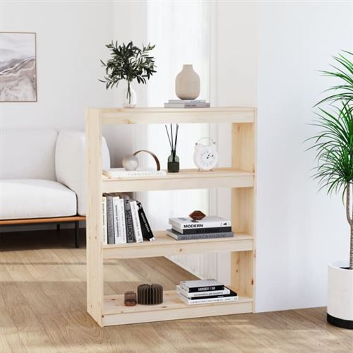 vidaXL Bibliothèque/Séparateur de pièce 80x30x103,5 cm Bois de pin