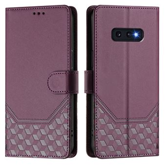 GANGXUN – Housse Compatible avec Samsung Galaxy S10E– Protection RFID – Support Intégré – 3 Emplacements pour Cartes – Charge sans Fil – Cuir PU Premium-Violet - 1