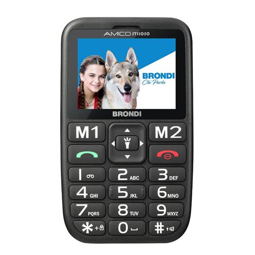 Brondi 10279060 téléphone portable 6,1 cm (2.4 ) Noir