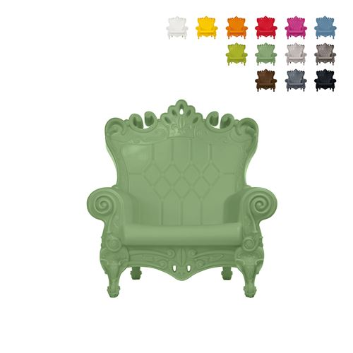 Fauteuil Enfants Design Moderne Plastique Little Queen Of Love Slide Couleur: Vert foncé
