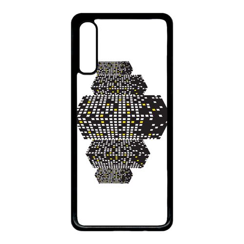 Coque My-Kase pour Galaxy A70 - urbain immeuble de nuit - Plastique Noir