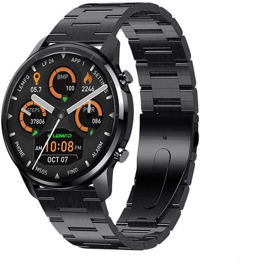 Montre Connectée Chronus LF26 Étanche Fitness Tracker-Noir-Chronus