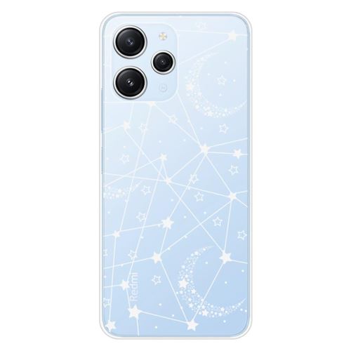 Coque en silicone imprimée compatible Xiaomi Redmi 12 4G Redmi 12 5G Lignes étoilées
