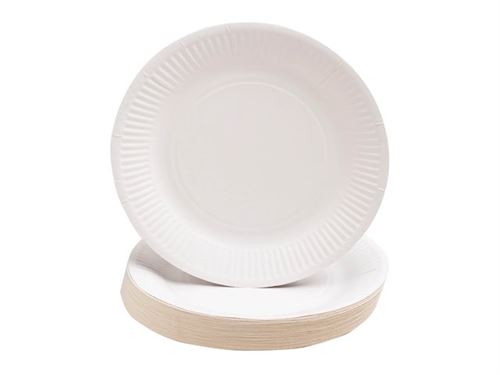 10 x Pronappe Pappteller 79110I 23cm weiß 50 Stück