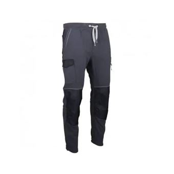Pantalon jogging molleton élastique LMA Noir 1601 TECHNO T.XL - 1