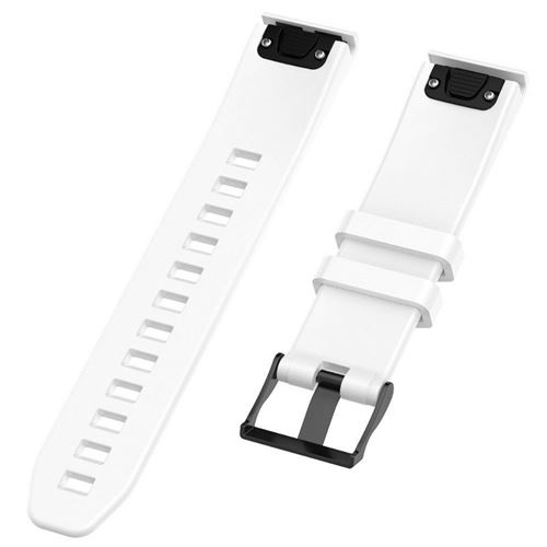 Achetez Pour Garmin Fenix ​​7 / Fenix ​​6 Pro / 5 Silicone de Montre en  Silicone Remplacement de Bracelet Élégant Avec Boucle - Blanche de Chine