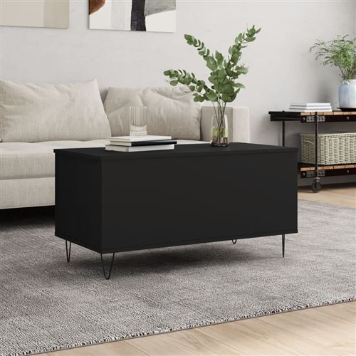 VIDAXL - Table basse - Noir - 90x44,5x45 cm - Image 3