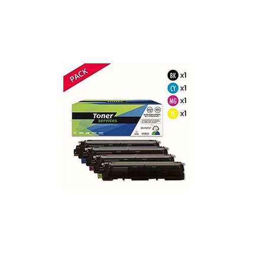 Compatible Brother TN230 de 4 toners Noir, cyan, magenta et jaune