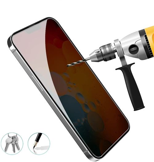 GHL Tech - Verre trempé Anti espion Noir iPhone 13 6.1 pouces - Protection  écran smartphone - Rue du Commerce