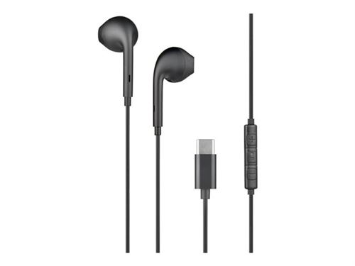 BIGBEN Connected - Écouteurs avec micro - embout auriculaire - filaire - USB-C - noir