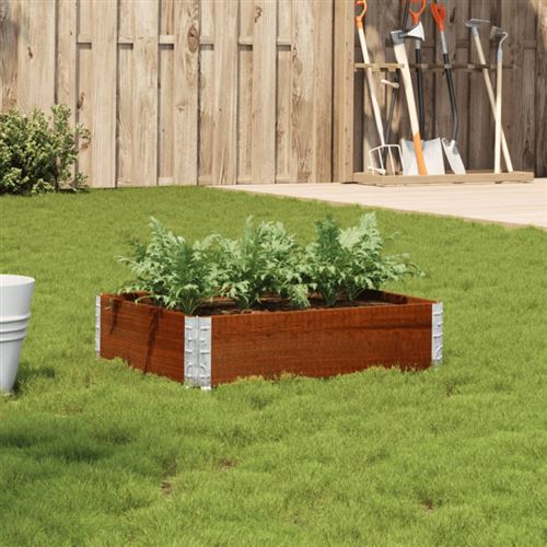 VIDAXL - Jardinière - Bois de Pin Massif - Marron - 80x60 cm - Image 2