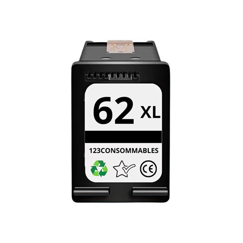 Non Communiqué Noir Cartouche Compatible Hp 62XL - 123Consommables
