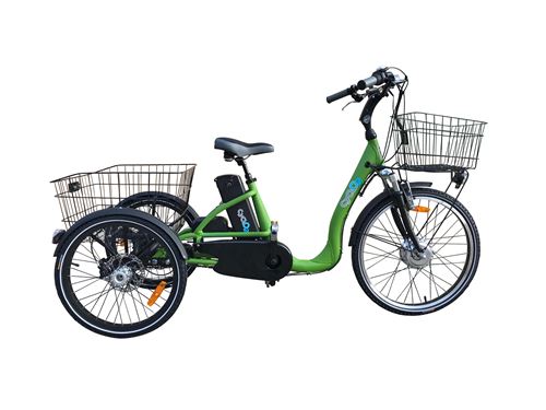 Tricycle lectrique CyclO2 COMFORT24 vert V lo lectrique