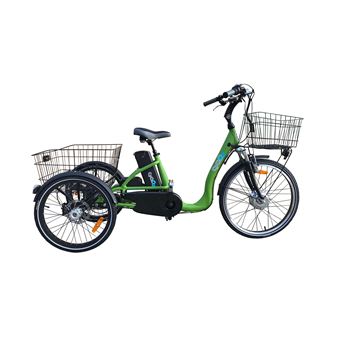 Tricycle electrique CyclO2 COMFORT24 vert Velo electrique Achat prix fnac