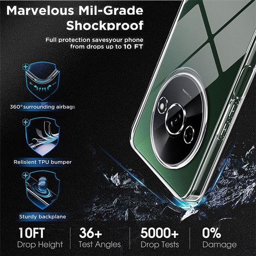 Coque Silicone Renforcée Transparente Pour Oppo A3 - Protection Anti-chocs