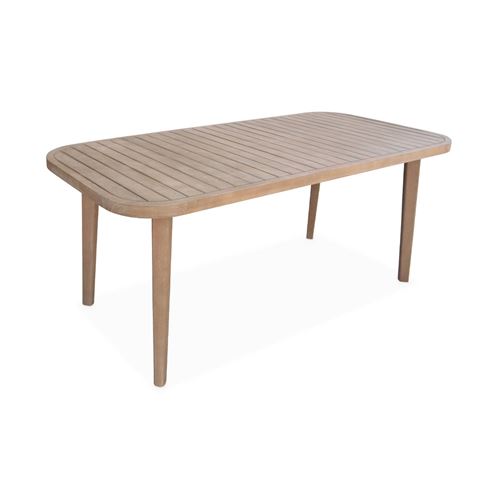 Sweeek Table de jardin en bois d'eucalyptus 6 places intérieur / extérieur