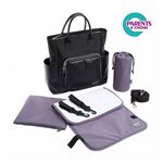 Sac à langer kyoto noir et or rose - beaba