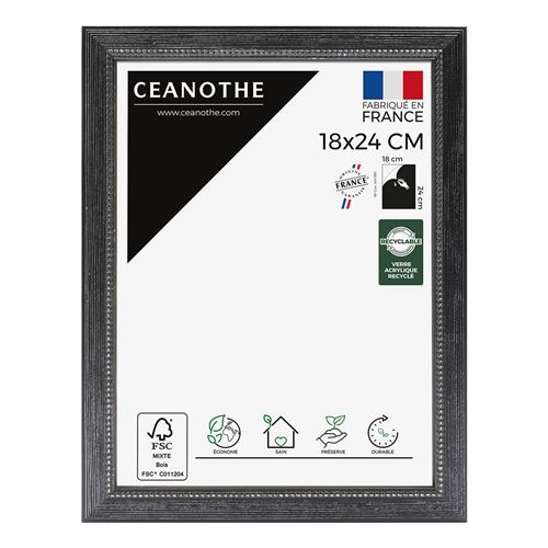 Cadre photo Perle noir 18x24 cm Brio 34121