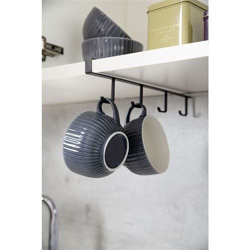 Wenko Noir - Rangement De Placard Cuisine - Porte 4 Tasses