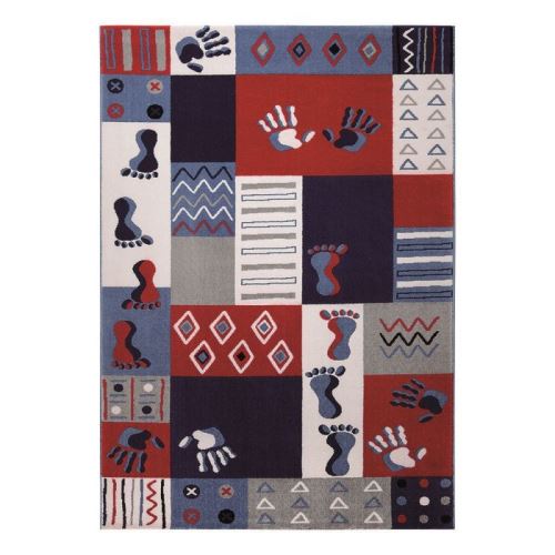 Tapis enfant Hands and Feet par Wecon Rose 160x225