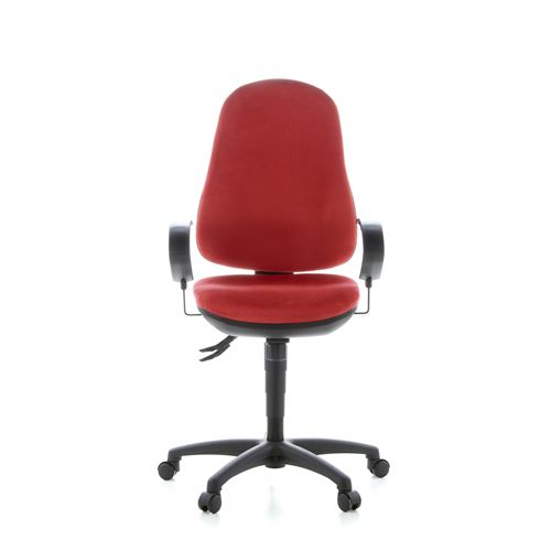 Siège de bureau / Siège pivotant ERGO SYDNEY, microfibre rouge