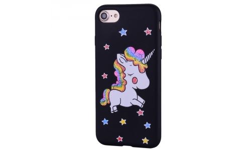 Coque licorne pour iPhone 7/8 coloris noir