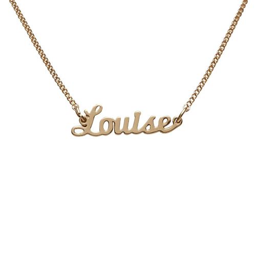 Bracelet dore prenom Louise Draeger la carterie Or