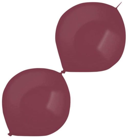Amscan ballons pendulaires 15 cm en latex métallisé bordeaux 100 pièces