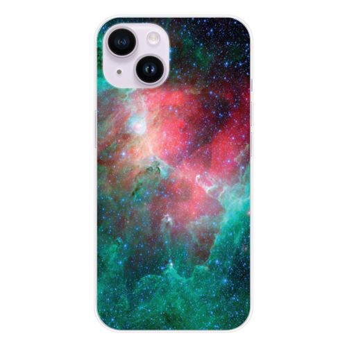 Coque en silicone imprimée compatible Apple iPhone 15 Nébuleuse