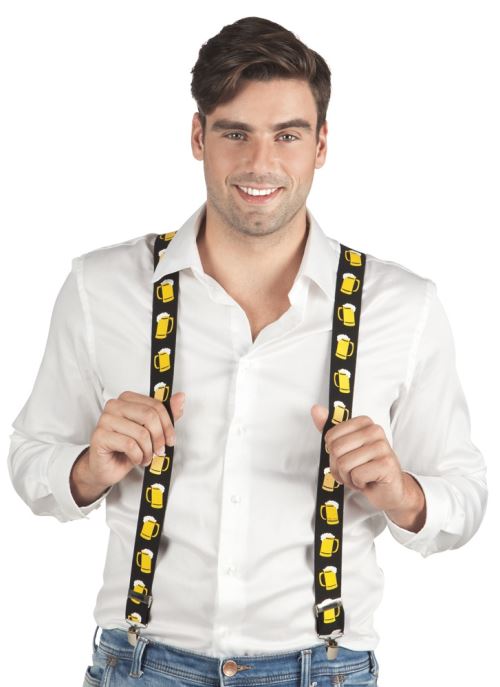 Boland bretelles bi&egrave;re unisexe 75 cm noir