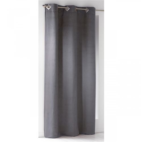 Rideau Suédine Anthracite 140x240