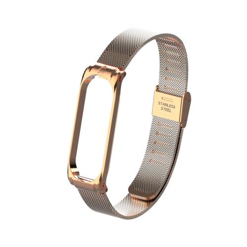 Remplacement en acier inoxydable maille Ceinture Bracelet Sangle de Xiaomi Mi Pour Band 4