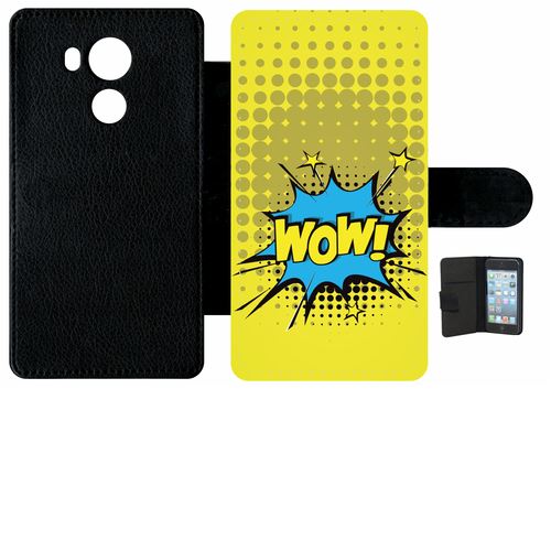 Etui À Rabat Huawei Mate 8 Wow Fond Jaune