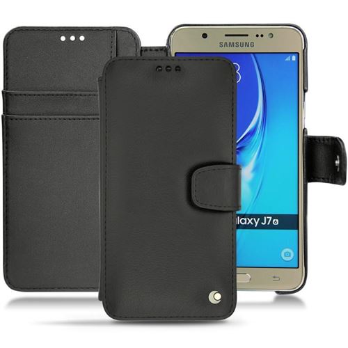 Noreve - Housse cuir Samsung Galaxy J7 (2016) - Perpétuelle - Noir