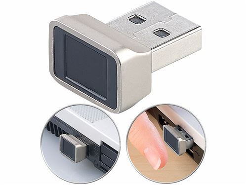 Scanner d'empreintes digitales pour Windows 7, 8, 8.1 & 10, avec balayage à 360°