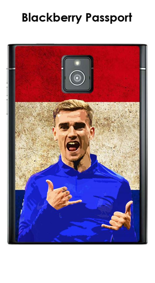 Coque Blackberry Passport design Griezmann & Drapeaux